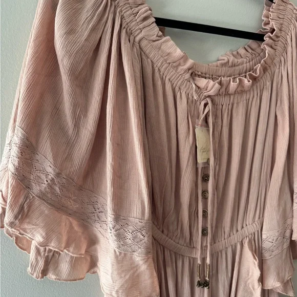 Free people beach bliss Pink Off-Shoulder Dress - Picture 2 of 2